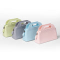Water-Resistant Silicone Fashion Zipper Makeup Bag for Women Girls Gifts Portable Travel Gym Cosmetic Pouch