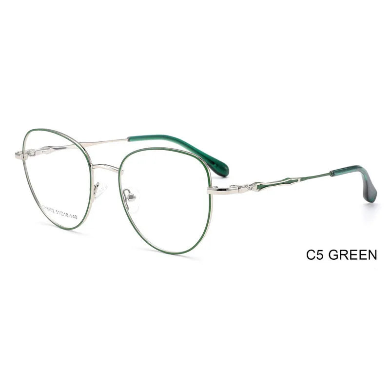 CH8602 Designer Direct Factory Unisex Clear Optical Metal Glasses Fashionable Diamond Face Shape Match
