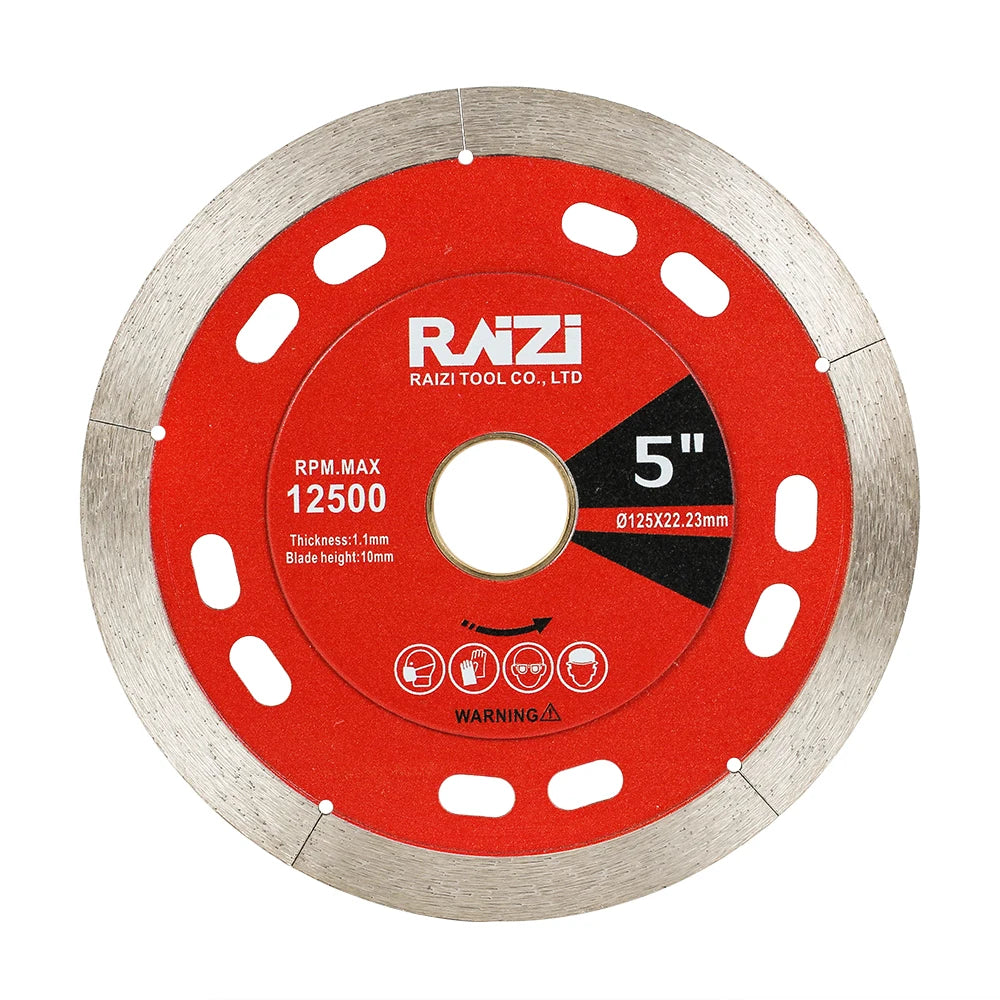 Raizi Tools - Super Quality Hot Sales 5inch/125mm Diamond Ceramic Cutting Saw Blade Use for Ceramic Tile