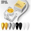 JTING New Arrival 4colors No Wipe Emboss Painting Gel Nail Art Cream Gel Polish OEM Custom Unique 5ml Jars Emboss Gel Polish