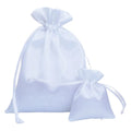 7 * 9cm Mini Size Satin Fabric White Bag Jewelry Ring Earrings Dust Packaging Silk Gift Bags Wholesale