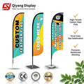 Factory Wholesale Digital Printing 100% Polyester Custom 7.5ft 10ft Flying Barber Feather Flags with logo