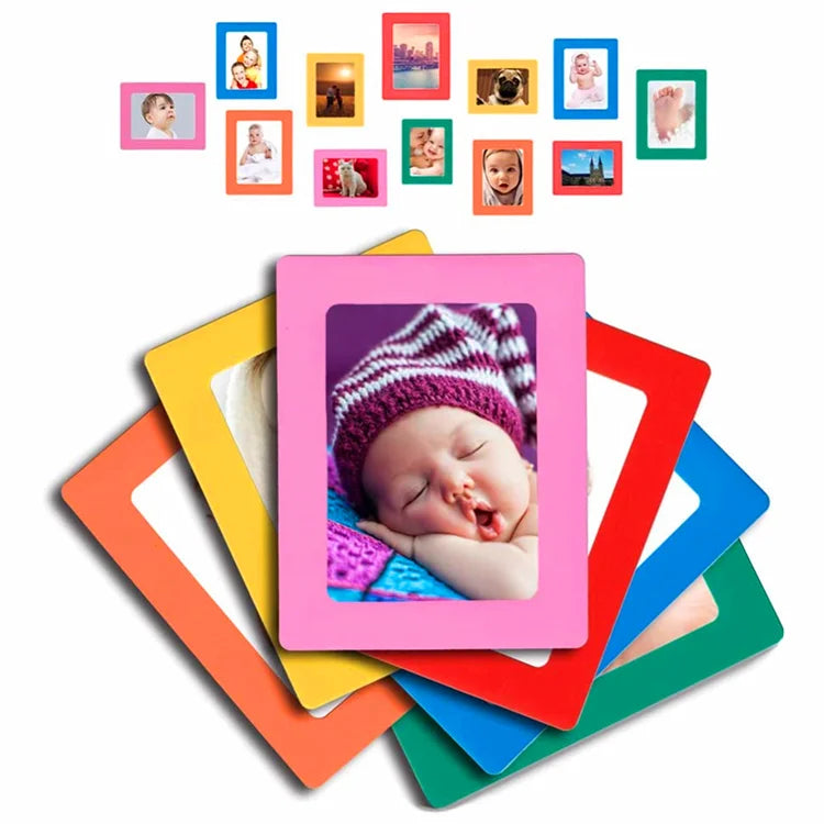 Custom Paper Refrigerator Magnet Photo Frame 4x6 Inches Eco-Friendly Art Deco Design Reusable Factory Price Attractive Look