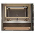 Modern Double-Sink Bathroom Vanities Waterproof Plywood Cabinet Wood Bathroom Furniture
