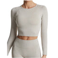 Long Sleeve Sportswear Women Seamless Gym Wear Fitness Yoga Wear
