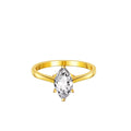 Moissanite Diamond Ring Sterling Silver Women'S Ring Horse Eye One Carat S925 Sterling Silver Ring