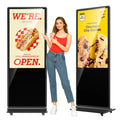 MWE LCD 55 Inch Floor Standing LCD Advertising Auto Video Player Android Indoor Totem Touch Screen Digital Signage and Display