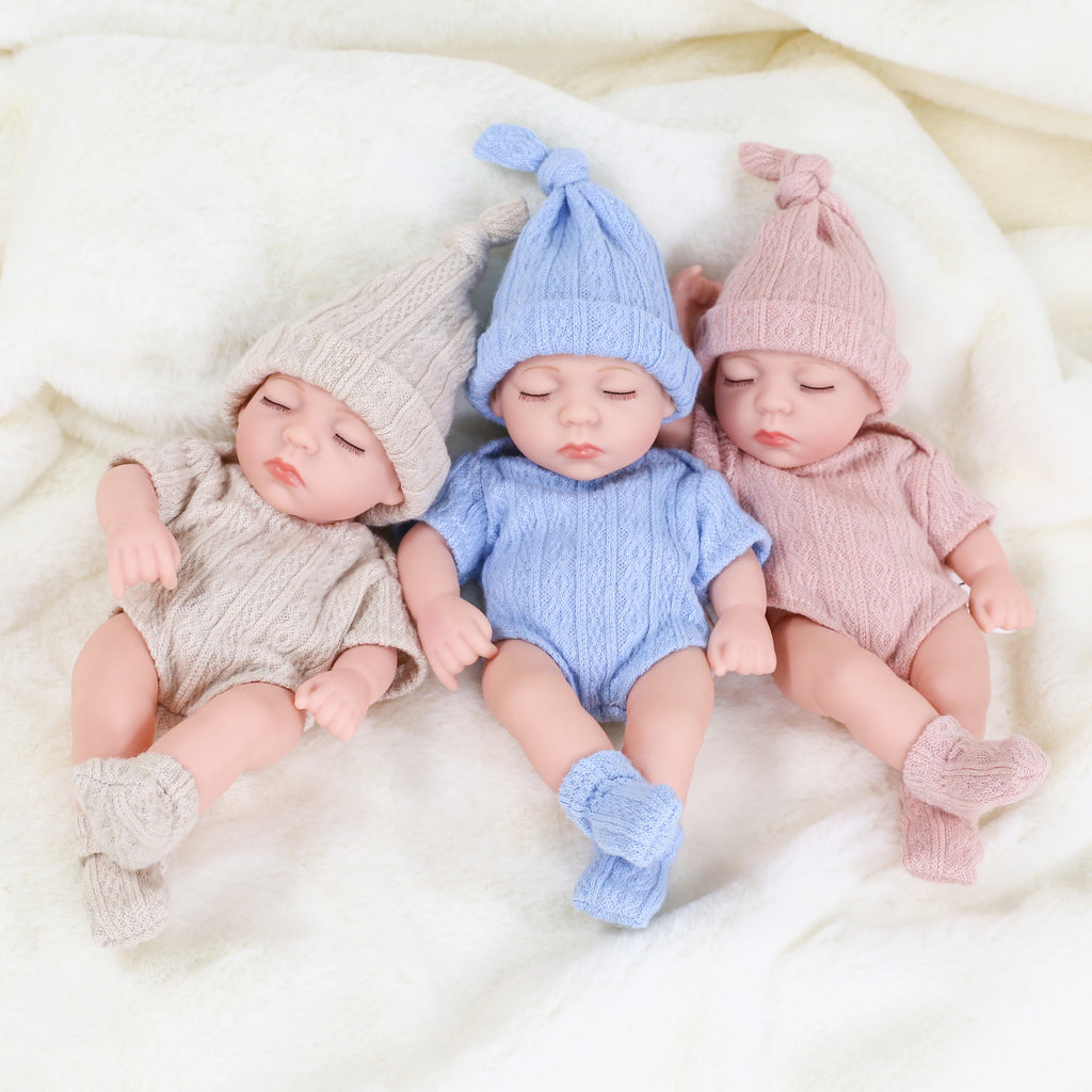 Reborn Baby Dolls Princess Painted Finished Lovely Girls Reborn Toddler Girl 20cm Rooted Hair Toy for Girls Gift