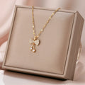 HOVANCI Luxury Fashion Dainty 6 Minimalist Bowknot Pendant18k Real Gold Filled Cubic Zirconia Rhinestone Jewelry Necklace