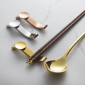 Reusable Creative PVD Spoon Fork Chopsticks Cutlery Shelf Stainless Steel 18/10 Metal Chopsticks Holder