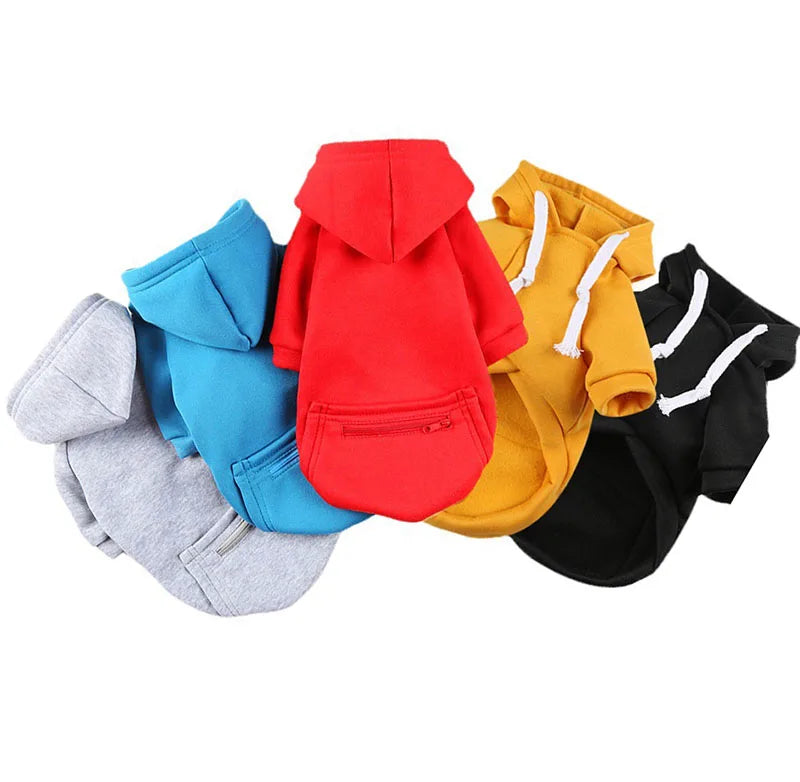 New Winter Dog Pet Hoodies Clothes Custom Clip Four-legged Pet Dog Clothes Warm
