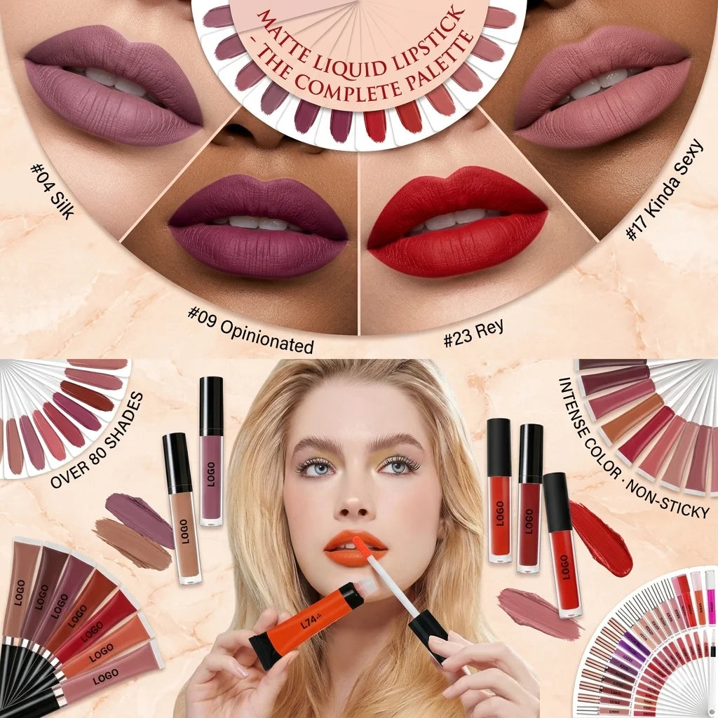 Beauty Lip Makeup Lipgloss Vendor Matte Liquid Lipstick Custom Private Label Nude Vegan Glossy Clear Lipgloss