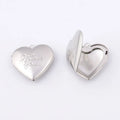 Wholesale Love Heart Locket Pendants Women Men Openable Photo Frame Glossy Family Pet Picture Pendant