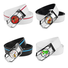 Custom Auto Lock Iron Buckle Derimis Leather Golf Belts 120cm 3.8cm Width Pm99 Brand Sporty Style for Men