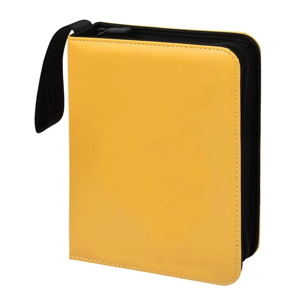 Business Card Binder Book PU Material Zipper Closure 30mm Thickness Album Sleeves