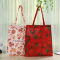 Wholesale Plain Canvas Tote Bags Floral Cotton Canvas Shopping Bag With logo