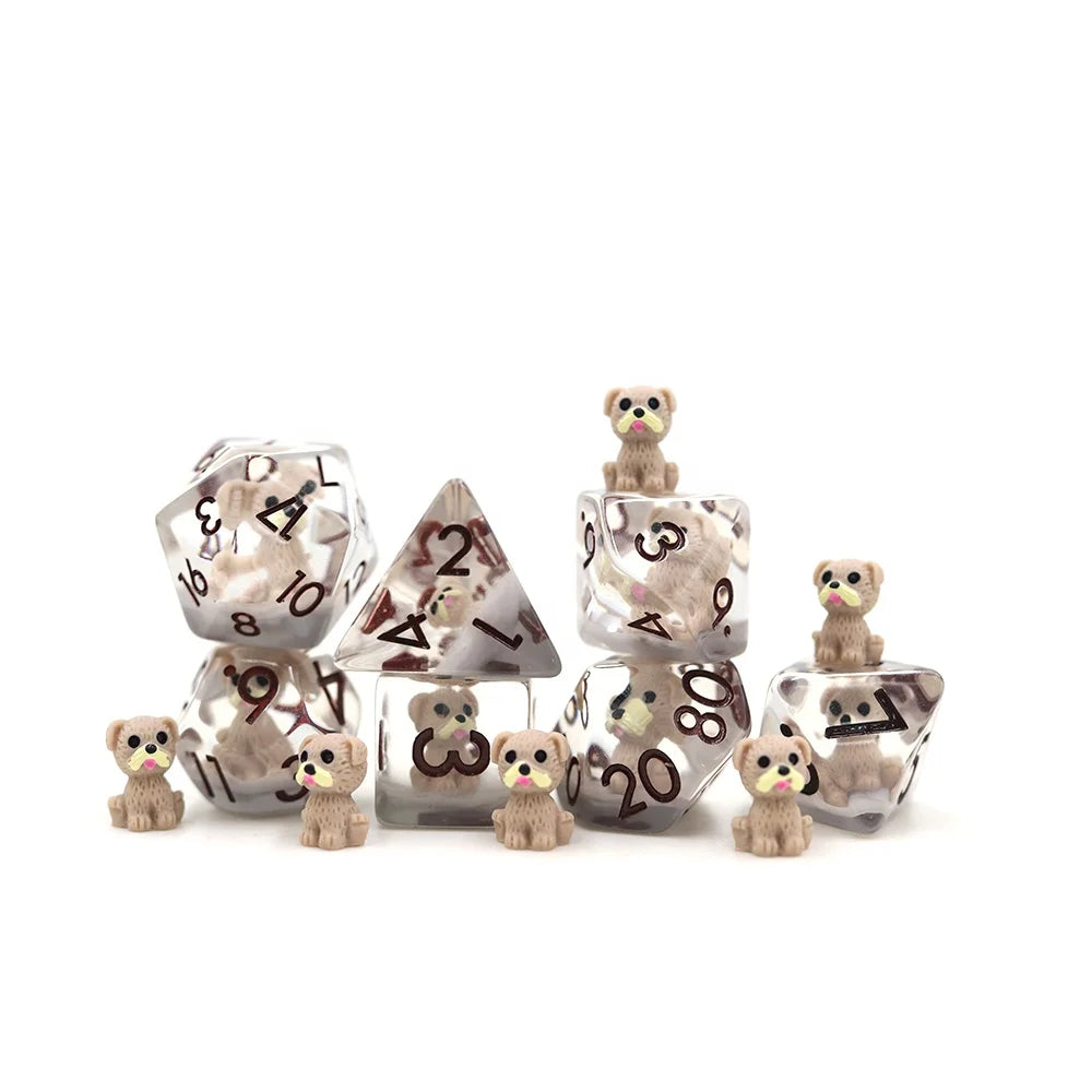 Custom 16mm Standard Size Dice Board Game Resin Dnd Animal Dice Custom Dice Acrylic
