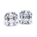 Factory Wholesale 5A Cubic Zirconia Asscher Cut CZ Stone 3.0mm to 10.0mm Heat Resistant White Synthetic Loose Gemstones