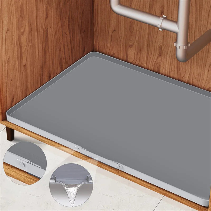 Silicone Under the Sink Waterproof Mat for Kitchen Cabinet Protection with Absorbent Properties Silicone Mat