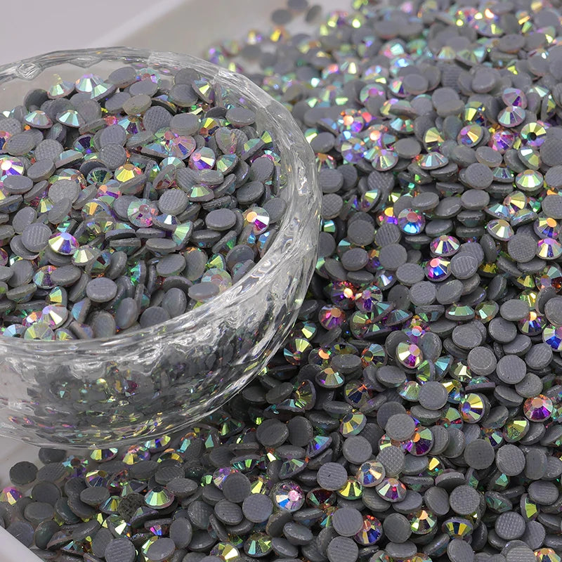 Hot Sale Crystal Hot-fix Flatback Rhinestones Bulk  SS16 1440pcs Crystal AB Loose Hotfix Rhinestones for Dress