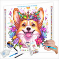N-2119 Custom Square Diamond Painting Kit 5D DIY Photo Canvas Art with Printed Animal Dog Customizable Square Diamond Art Kits
