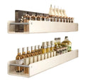 Modern Kitchen Storage Rack Wall Mounted Multi-functional Removable Washable Spice Shelf Non-perforated Carbon Steel Organizer