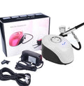BT-19 Complete Airbrush Kit for Cake Decorating Body Art Tattoo Nails-Rechargeable Compressor 3-Speed Adjustable Eco-Friendly