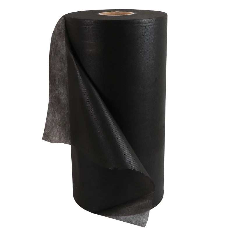 Eco-Friendly Waterproof Fusible Breathable Lightweight Polypropylene Spunbond Interlining Furniture Black Rolls Lining Non Woven