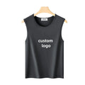 BOTTCOOLA Custom logo Modal Heat Transfer Printing Solid Cloth Casual Tank Top Breathable Sporty Vest for Fashion Men's Shirts