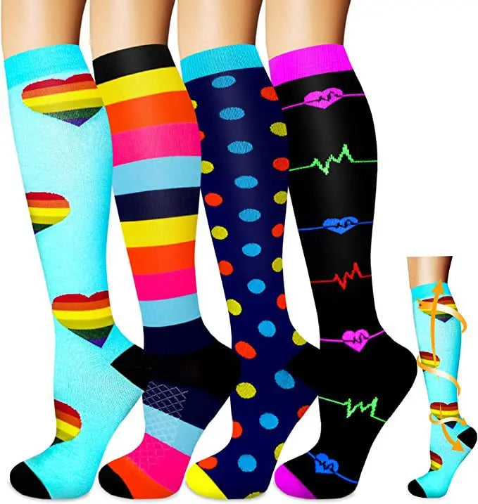 Wholesale Custom Bamboo Knee High Private Label Compression Socks Stockings
