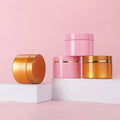 Wholesale 4oz 100ml PET Plastic Cosmetic Cream Jar with Lid Colored for Skin Care Eye Cream Facial Cleanser