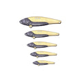 Luya Unpainted 5g-20g Vibra Lure Rotating and Vibrating Sequins Made of Lead and Metal for Bass Trout Fishing Wholesale Bait Mini Fishing Lure
