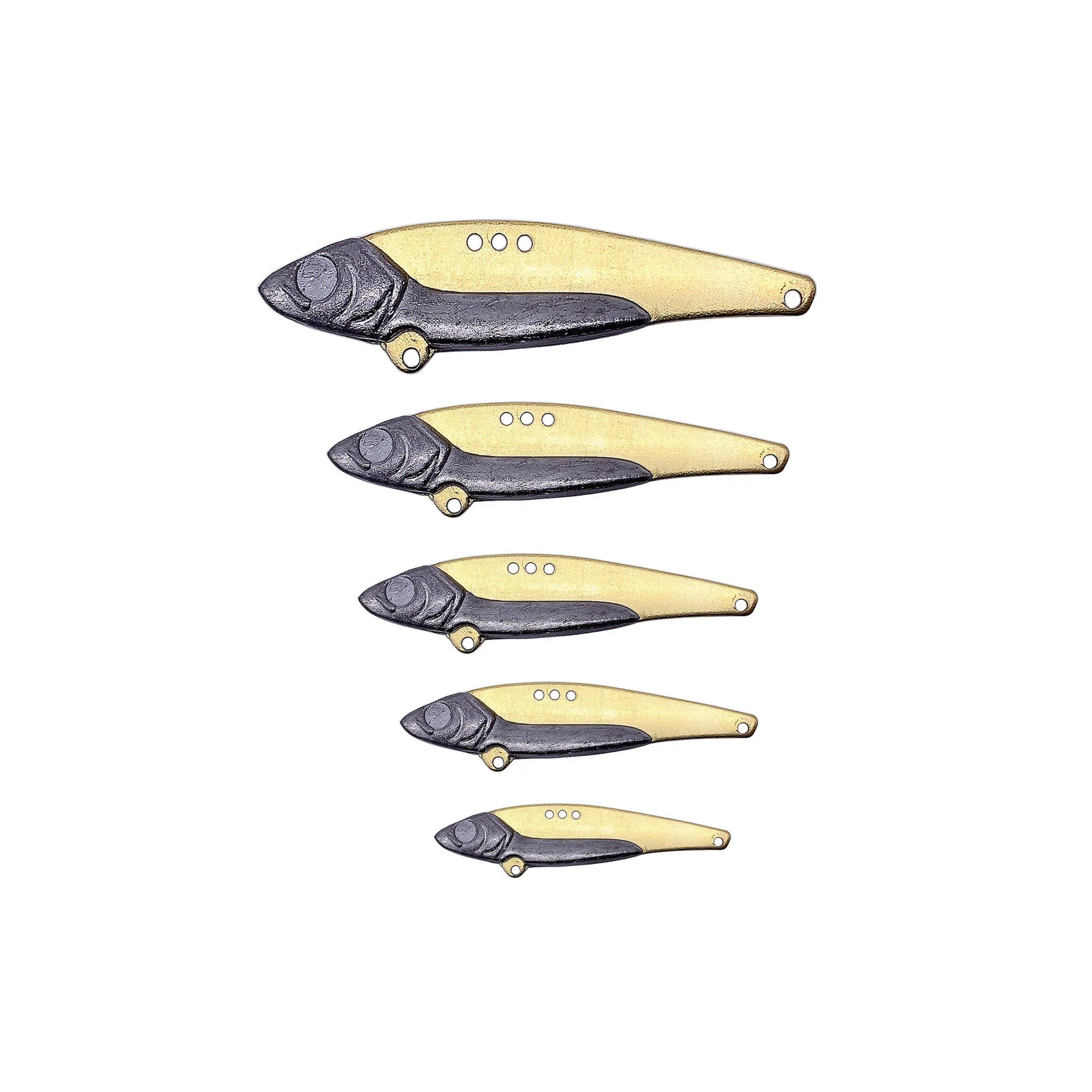 Luya Unpainted 5g-20g Vibra Lure Rotating and Vibrating Sequins Made of Lead and Metal for Bass Trout Fishing Wholesale Bait Mini Fishing Lure