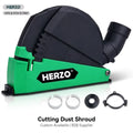 HERZO 5inch Dust Collector Power Tools Accessories Universal Surface Cutting Dust Shroud for Angle Grinder
