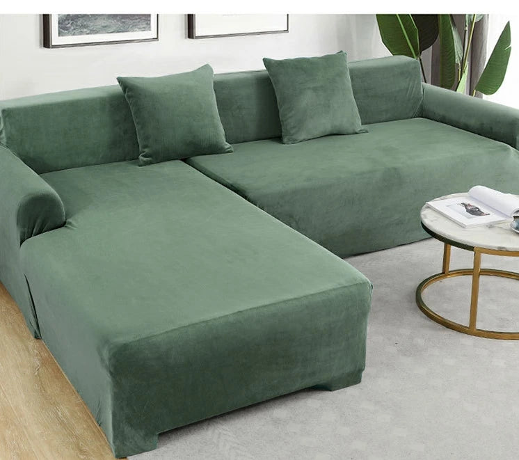 Wholesale Waterproof Stretch Modern Style Three-seat Sofa Protector Living Room Velvet Sofa Cover