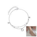 Women  Anklet Adjustable Beach Layered Ankle Bracelets for Teen Girls Gold 925 Silver Foot Chain Jewelry