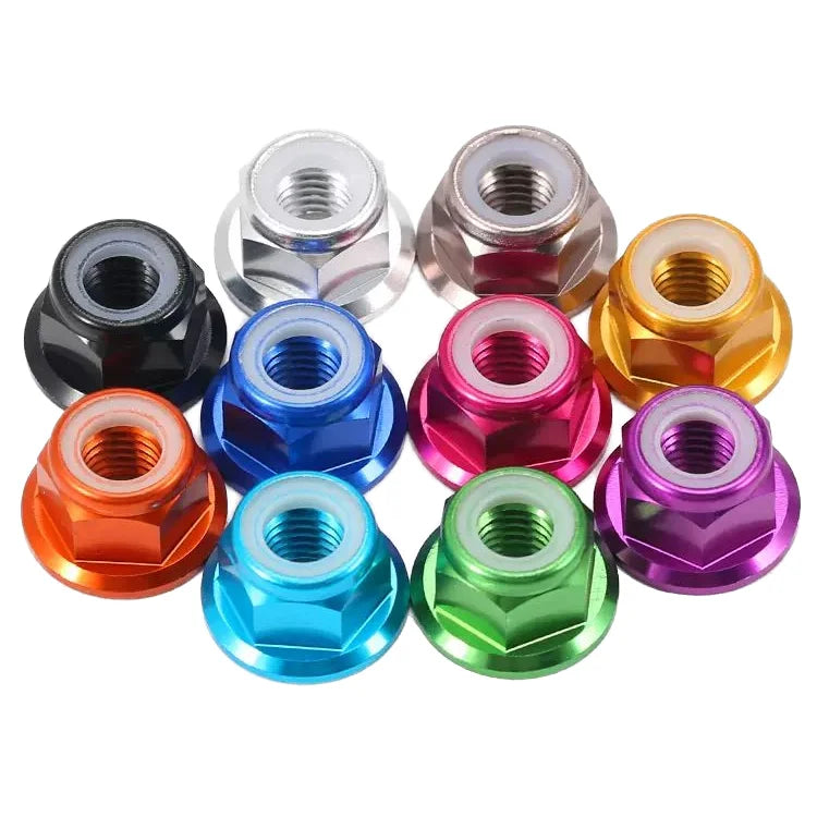 Color Aluminum Alloy Lock Loose Lock Nut Locking Self-locking Nylon Nut