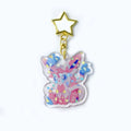 Free Sample Cheap Blank Keychain Clear Printing Custom Logo Plastic Charm Transparent Cute Acrylic Keychain