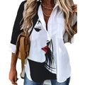 Fashion New Print Shirt Casual Ladies Temperament Long-sleeved Woman Shirt Casual Loose Blouse for Women