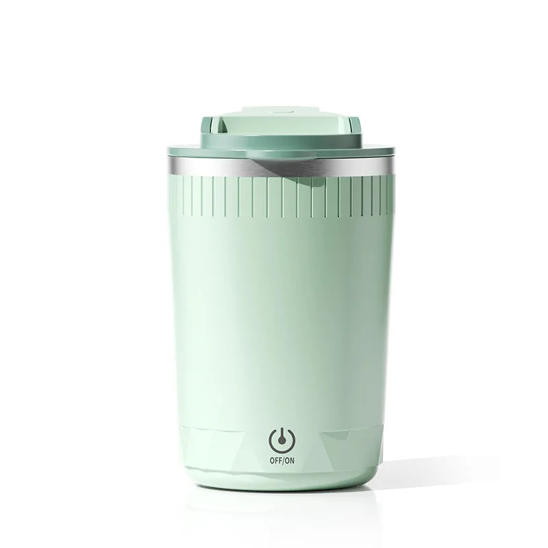 Trending 2024 New Arrival Stainless Steel Automatic Magnetic Rechargeable Smart Mixing String Mugs Self Stirring Coffee Cup Mug