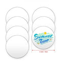 THANDES 24 PCS 4 Inch/10cm Acrylic Disks 1/8" Thickness Clear Circles Blanks Vinyl Project DIY Keychain Coaster Modern