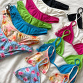 Custom Bikinis Manufacturers Custom Bathing Suits for Women Wholesale Swimwear Fabric Print Women Swimsuits 2024