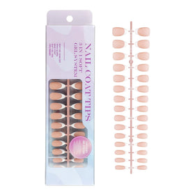 300pcs Wholesale 3 in 1 Soft Gel X Coat Tips French Designed Long Almond Fake Nails Press on Handmade Matte Gel X Tips