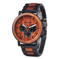 Fast Delivery BOBO BIRD Chronograph Watch Men Wood Luxury Wooden Wristwatch Custom Timepieces