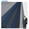 Gorgeous RTS Worsted Wool Suiting Fabric Blend 50%W 50%P Italian Suit Fabric for Men Suits Plaid Houndstooth