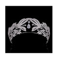 New Royal Vintage Bay Leaf Big Crown Bride Wedding Zircon Crown Wedding Tiara Wedding Dress Accessories