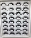 F32-47 Wholesale Private Label 15mm Fluffy Mink Eyelashes With Custom Eyelash Packaging Box Full Strip Lashes Vendor
