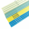 Custom logo Printed PLA Straw 100%  Biodegradable Straws Natural Corn Strach Straw