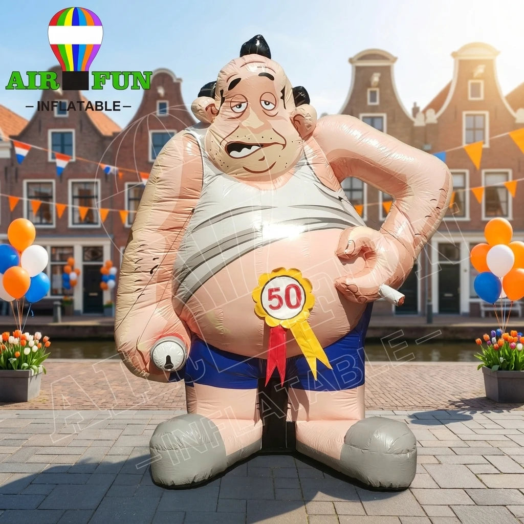 AIRFUN Advertising Inflatable Doll 3.5m Holland Inflatable Cartoon Netherlands Cartoon Birthday Inflatable Abraham