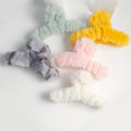 Large Non-Slip Elegant Hair Accessories Winter Barrette Fluffy Plush Fur Women Crab Barrettes Hair Clamps Big Hair Claw Clips